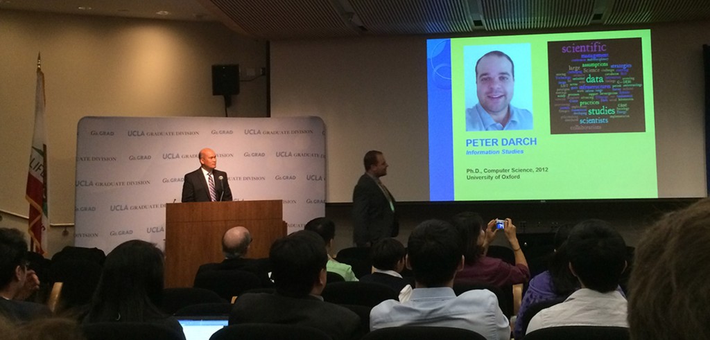 Peter Darch is recognized for his Post-Doctoral contributions to UCLA.